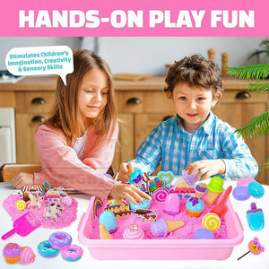 مجموعة ألعاب الطين الرملي الناعم للأطفال على شاطئ البحر، مع عجينة اللعب والسلايم للأطفال - Product Image 6