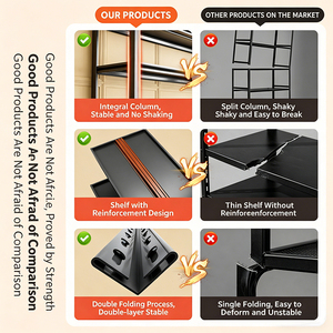 Estantería Metálica de Diseño Moderno, Ajustable, sin Pernos, de 5 Niveles, para Uso Doméstico - Product Image 5