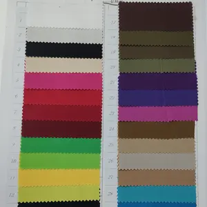 Ready to Ship Cotton Spandex Poplin Plain Dyed Fabric Many Colors Low MOQ 40s Cotton Solid Colors