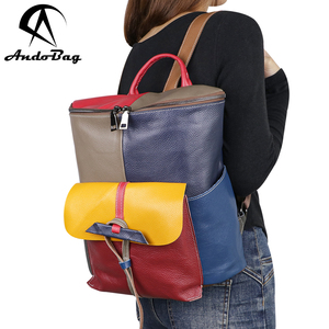 AndoBag Retro zaini <span class=keywords><strong>in</strong></span> vera <span class=keywords><strong>pelle</strong></span> di grande capacità borsa <span class=keywords><strong>a</strong></span> secchiello Casual da donna <span class=keywords><strong>zaino</strong></span> 2496 - Product Image 1