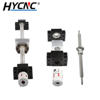 Kit de vis à billes HYCNC, assemblage de vis à billes de précision rectifiées pour systèmes de mouvement linéaire de machine CNC