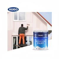 Peinture murale en latex acrylique écologique KOBGEco-friendly, couleurs personnalisées, application au pinceau, revêtement liquide pour murs extérieurs