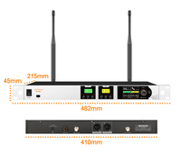 CHXYKOM Professionelles UHF Drahtloses Handmikrofon-System mit Stabilem Signal und Störungsschutz für Kirche, Zuhause, Karaoke und Reden