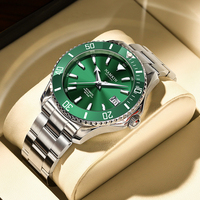 Montre de plongée à lunette rotative avec logo personnalisé, tout en acier inoxydable 316L, NH35, montre mécanique automatique pour hommes, 42MM, cristal saphir