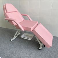 Lit de massage multifonctionnel, fauteuil facial, pliable, réglable, lit de spa, salon de beauté, lit de tatouage, lit/chaise de beauté pour les cils avec tabouret