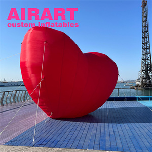 Grand ballon gonflable en forme de cœur d'amour, couleur personnalisée, ballon gonflable en forme de cœur d'amour géant, cœur d'amour rouge gonflable - Product Image 5