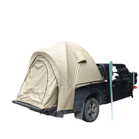 Tenda Truk Portabel Lapisan Tunggal Anti Air PU4000mm UPF 50+ untuk Kendaraan 5.5-6.5 FT, Tenda Truk Pikap 2 Orang Berbahan Fiberglass