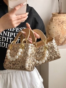 Bolso Mini de Lentejuelas Brillantes para Mujer, Estilo Vintage, Impermeable, de Lujo Ligero, Exclusivo, para Fiestas Nocturnas, de Mano y Hombro - Product Image 3