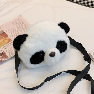 Bán Buôn Dễ Thương <span class=keywords><strong>Panda</strong></span> Crossbody Túi Siêu Mềm Sang Trọng Hàn Quốc Cô Gái Trái Tim Vai Túi Phim Hoạt Hình Ngọt Ngào Động Vật Búp Bê Và Không Ví - Product Image 5