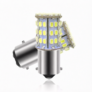 Feux de signalisation LED pour voiture 64SMD 1156 1157 BA15S BAY15D T20 T25 12V Blanc naturel pour frein et clignotant - Product Image 1