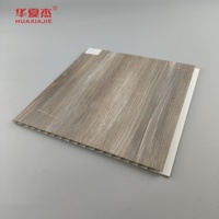 Vente directe d'usine, panneaux muraux et de plafond en PVC imperméables avec design en grain de bois laminé pour usage hôtelier/résidentiel/bureau