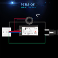 AC 80 ~ 260V 100A LCD Digital Multimeter Monitor Daya Voltmeter Energi Ammeter Watt Tegangan KWH Meteran Listrik Rumah CE/FCC