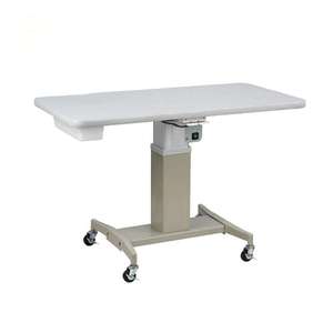 Table ophtalmique motorisée robuste avec système de levage électrique fluide et roulettes verrouillables pour équipement d'examen oculaire - Product Image 1