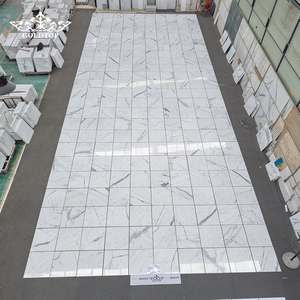 Baldosas de Mármol Blanco Calacatta con Acabado Pulido en Láminas Finas Goldtop OEM para Proyectos de Paredes o Pisos Interiores con Tamaño Estándar - Product Image 2