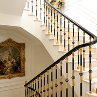 Ventes d'usine : Spindles de balcon et rampes d'escalier en alliage aluminium-magnésium de haute qualité pour la décoration intérieure de villas et appartements