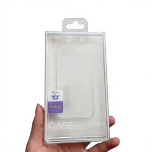 Custom Logo UV Printed Premium Clear <b>Plastic</b> Clamshell Phone <b>Case</b> Packaging Box Rectangle for Retail <b>Display</b> - Product Image 2