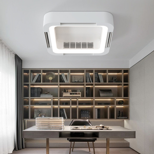 Ventilateur de plafond intelligent sans pales avec éclairage LED, télécommande et contrôle par application, pour la maison - Product Image 2