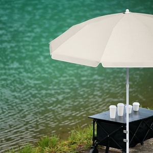 Sombrilla de Playa Premium para Todo Terreno, Apertura Manual, Estructura de Hierro, 180 cm de Diámetro, Resistente al Viento, para Resorts y Camping - Product Image 6