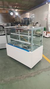 Vitrine réfrigérée commerciale pour gâteaux, desserts et pâtisseries, modèle personnalisé de haute qualité avec éclairage LED chaud - Product Image 5