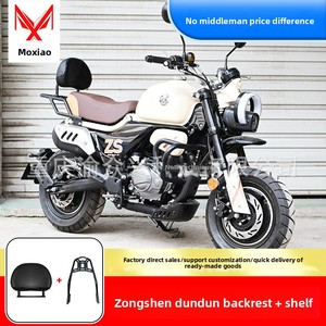 Porte-bagages arrière et dossier pour Zongshen Dundi Mini, accessoire de personnalisation de moto, en acier au carbone - Product Image 4