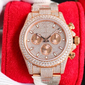 Montre ronde de mode transfrontalière Drioshipping pour femmes, montre pour dames en or rose, pleine d'étoiles - Product Image 6