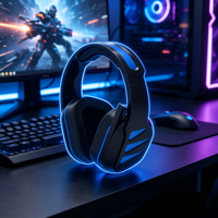Casque de jeu Aesonic GM-002 en gros, filaire 3,5 mm, circum-auriculaire, stéréo à faible latence, avec suppression du bruit ENC