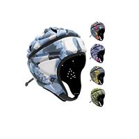 Casco de Rugby transpirable de secado rápido antideslizante, gorra de calavera Scrum certificada, casco de Rugby personalizado ligero para fútbol con bandera 7v7