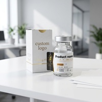 Autocollants adhésifs personnalisés VS-307 pour peptides 2 ml, boîte d'emballage dorée, étiquette et boîte pour flacon de peptides 3 ml, flacon de peptides 2 ml