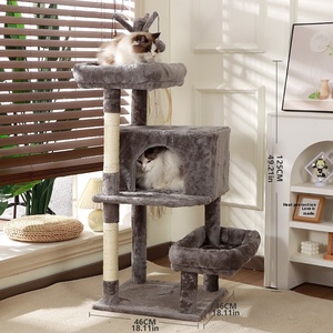 대형 고양이를 위한 실내 고양이 침대 콘도 트리 타워 하우스 - Product Image 4