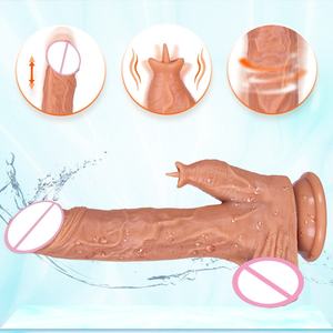 Vibromasseur <span class=keywords><strong>gode</strong></span> rotatif à télécommande confortable USB pour les femmes Masturbation langue réaliste lécher <span class=keywords><strong>gode</strong></span> vibrateur - Product Image 5