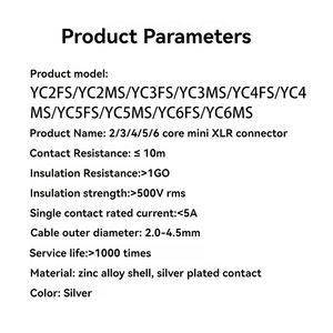 Mini <span class=keywords><strong>XLR</strong></span> 2 <span class=keywords><strong>3</strong></span> 4 <span class=keywords><strong>5</strong></span> 6 broches mâle/femelle prise Audio vidéo <span class=keywords><strong>XLR</strong></span> connecteur de Microphone avec câble MIC <span class=keywords><strong>adaptateur</strong></span> droit 3pin <span class=keywords><strong>Xlr</strong></span> <span class=keywords><strong>Jack</strong></span> - Product Image 6