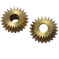 Engrenage droit en laiton de haute précision |   Engrenage usiné CNC sur mesure pour moteur/robotique/machines industrielles