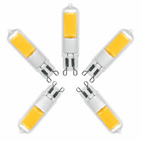 Ampoule LED G9 4W 220-240V 450LM Verre COB 2700K/3000K/6000K Sans scintillement Remplacement halogène Lustre en cristal CE LVD RoHS Hôtel
