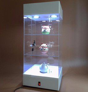 Exhibidor Giratorio Acrílico Hexagonal <span class=keywords><strong>de</strong></span> 3 Niveles con Luz LED <span class=keywords><strong>de</strong></span> Estilo Poligonal Ecológico Personalizado para Relojes en Tiendas Minoristas y Supermercados - Product Image 5