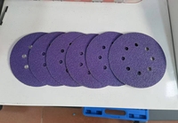 Pexmientas Papier abrasif 5 pouces 8 trous Papier abrasif Violet Disques abrasifs pour papier abrasif avec crochet et boucle