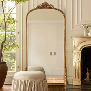 Customized <strong>Large</strong>-Sized European-Style Luxurious Carving <strong>Frame</strong> Wall Mirror Handmade Dress Mirror - Product Image 2