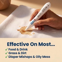 Stylo Détachant Instantané Sans Rinçage 20g – Nettoyant Magique Portable pour Taches d'Aliments, de Café, de Rouge à Lèvres sur Uniformes Scolaires et Tissus – Sûr pour les Enfants