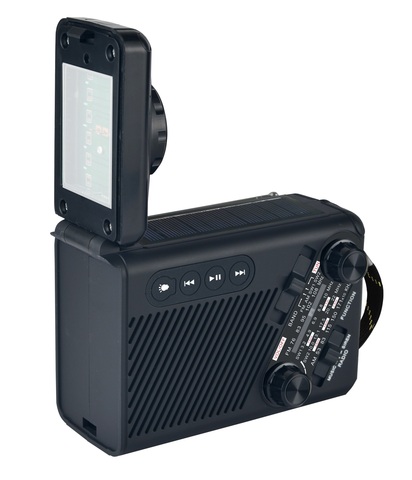 Outdoor Emergency Portable Radio FM AM SW Frequency Solar Charging Hand Crank Internet Radio Built-in Speaker