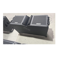 Altavoces de Arreglo Lineal Activos de Neodimio Dobles de 10 Pulgadas PAKLAM KA-210, Resistentes al Agua, Salida de 700 W, Caja de Madera