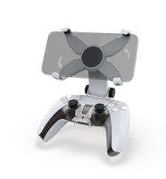 Honcam Clip de fixation de téléphone portable pour Sony Playstation 5 PS5 Controller Mount Bracket Holder Grip Stand Gamepad