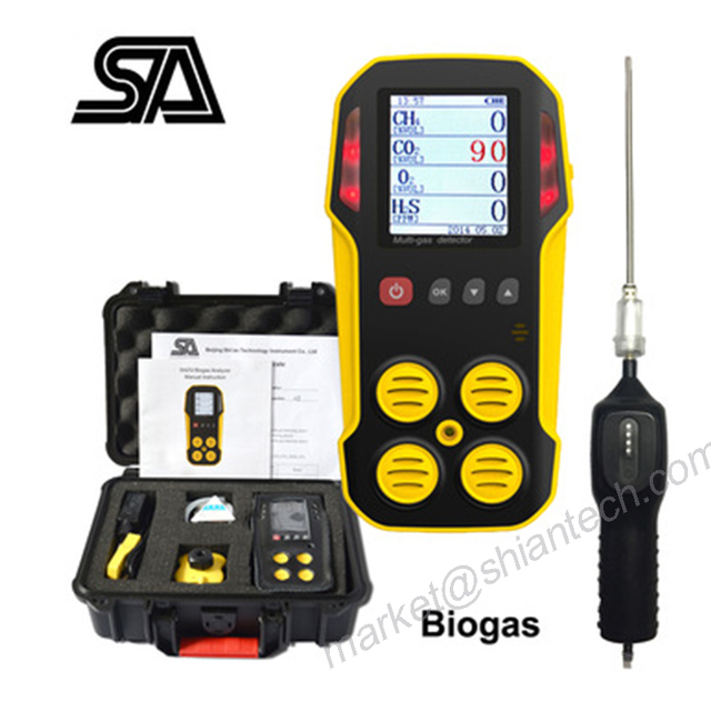 Landfill Gas & Biogas Analyzers, Biogas Analysis  Detector Multi Gas Analyzer for CO2 CH4 O2 H2S