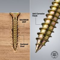 Cross Countersunk Hardened Drywall Fiberboard Screws Color Zinc Plated Self-Tapping Wall Wood Fasteners