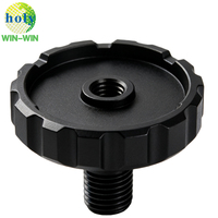 Profilé de cadre long en aluminium usiné CNC sur mesure, sablé noir anodisé, pour quincaillerie structurelle de modèles multirotors