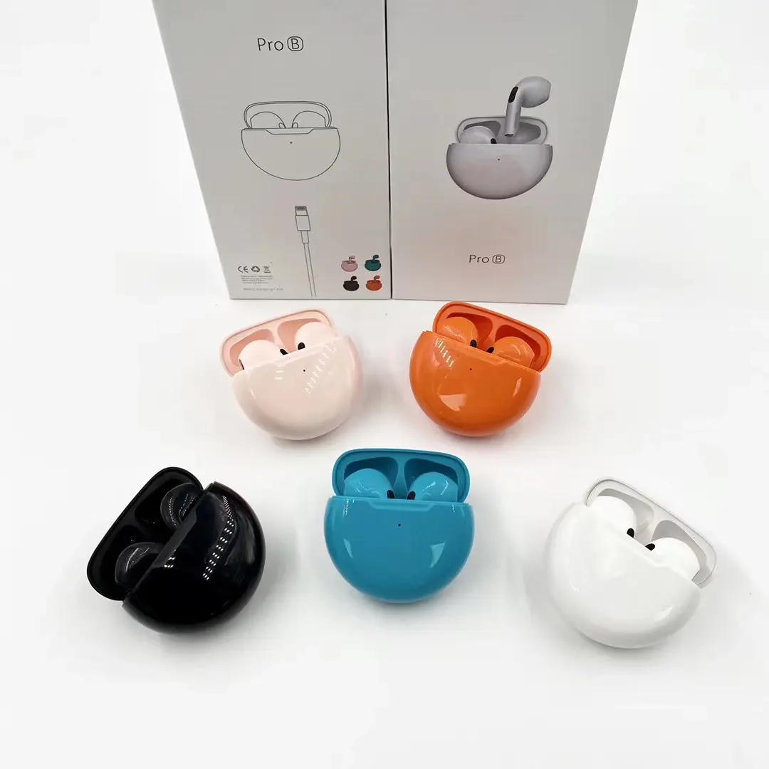 Factory OEM TWS Air Pro6 ProB Stereo In-ear Wireless Earphones Ear Pods Earbuds Headphone Headset For iPhone Android
