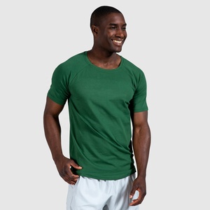 T-shirt pour homme en coton biologique 100% personnalisé, coupe ajustée, manches courtes, col rond, jersey respirant, vêtements décontractés tendance, t-shirt pour homme - Product Image 1