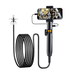 Endoscope industriel professionnel bidirectionnel de 6 mm avec 6 LED, boroscope étanche pour ateliers de réparation en franchise et garages indépendants - Product Image 1