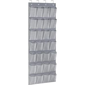 24-Pocket Hanging Wall Organizer Over-the-Door Fabric <b>Shoe</b> Storage Bag Sundries Set - Product Image 5