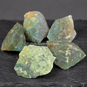 Moss Agate <b>Raw</b> Carved Engraved Gemstone Feng Shui Love Home Decoration - Product Image 3
