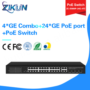 ZIKUN ZC-S5800P-24G-4TC Full Gigabit 4SFP+28GE <b>POE</b> <b>Switch</b> for FTTX Use - Product Image 5