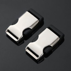 Alloy <b>Clip</b> Buckle 20mm Silver Black Durable Bag Accessory - Product Image 3